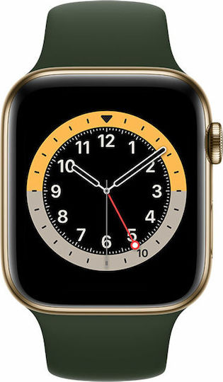 Apple Watch Series 6 44mm Gold Aluminium Case GPS + Cellular | JB Hi-Fi