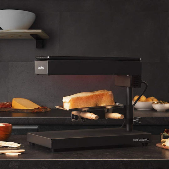 Cecotec Cheese 6000 Tabletop Grătar Electric Raclette Placă Netedă 600W cu Termostat Reglabil