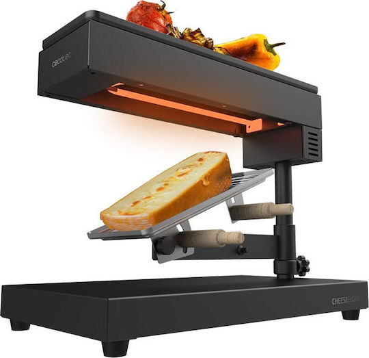 Cecotec Cheese 6000 Tabletop Grătar Electric Raclette Placă Netedă 600W cu Termostat Reglabil