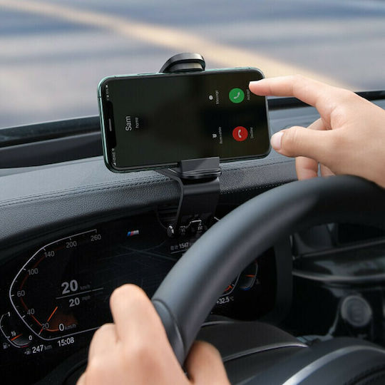 Baseus Big Mouth Pro Car Holder Car Mobile Mount with Clip-Peg Silver