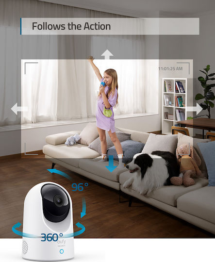 Eufy T8410322 IP Surveillance Camera Wi-Fi Full HD+ 4MP with Two-Way Communication and Lens 2.4mm