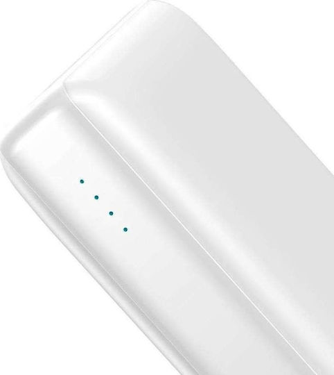 Baseus Mini JA Power Bank 30000mAh 15W με 2 Θύρες USB-A και Θύρα USB-C Λευκό