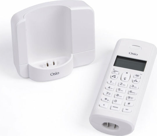 Osio OSD-8910 Ασύρματο Τηλέφωνο με Ελληνικό Μενού Λευκό