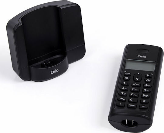 Osio OSD-8910 Ασύρματο Τηλέφωνο με Ελληνικό Μενού Μαύρο