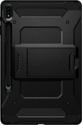 Spigen Tough Armor Pro Umschlag Rückseite Kunststoff Stoßfest Schwarz (Galaxy Tab S7+) ACS01609