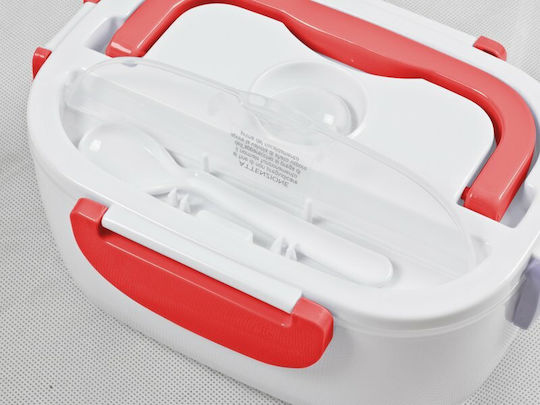 Beper Electric Plastic Red Lunch Box With Compartments 1.1lt