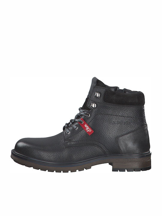 Leather Black Boots Anatomical