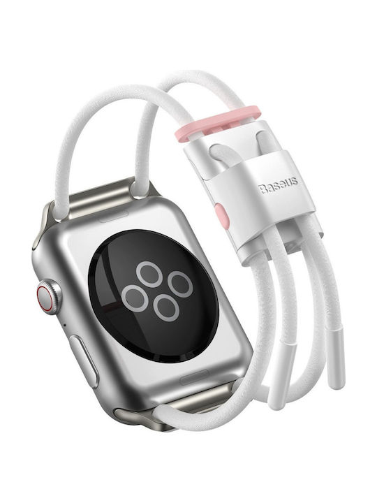 Baseus Let's Go Rope Curea Albă (Apple Watch 38/40/41/42mm)