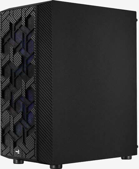 Aerocool Hive FRGB v3 Gaming Midi Tower Κουτί Υπολογιστή με Πλαϊνό Παράθυρο Μαύρο