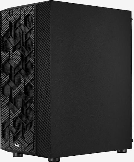 Aerocool Hive FRGB v3 Gaming Midi Tower Κουτί Υπολογιστή με Πλαϊνό Παράθυρο Μαύρο