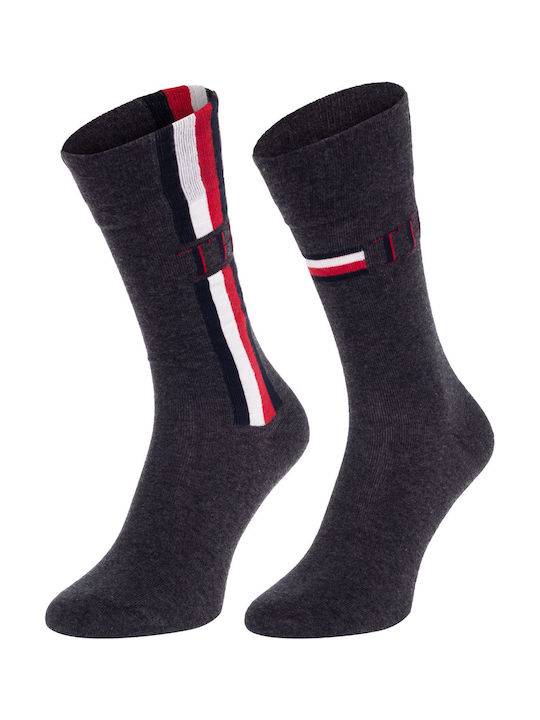 Tommy Hilfiger Iconic Чорапи с Дизайн сив меланж 2Пакет