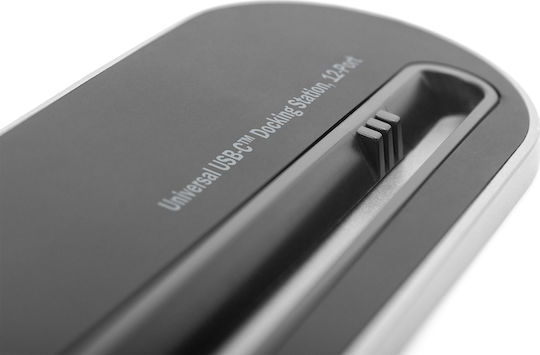 Digitus USB-C Docking Station with HDMI 4K PD Ethernet and Support for 2 Monitors Black (DA-70888)