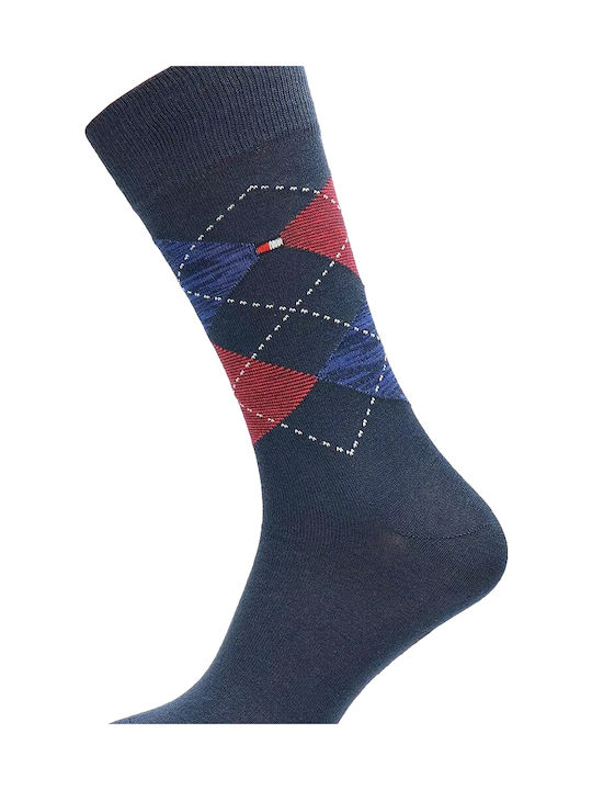 Tommy Hilfiger Men's Patterned Socks Blue 2Pack