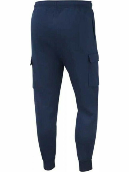 Sportswear Cargo Sweatpants with Elastic Navy Blue