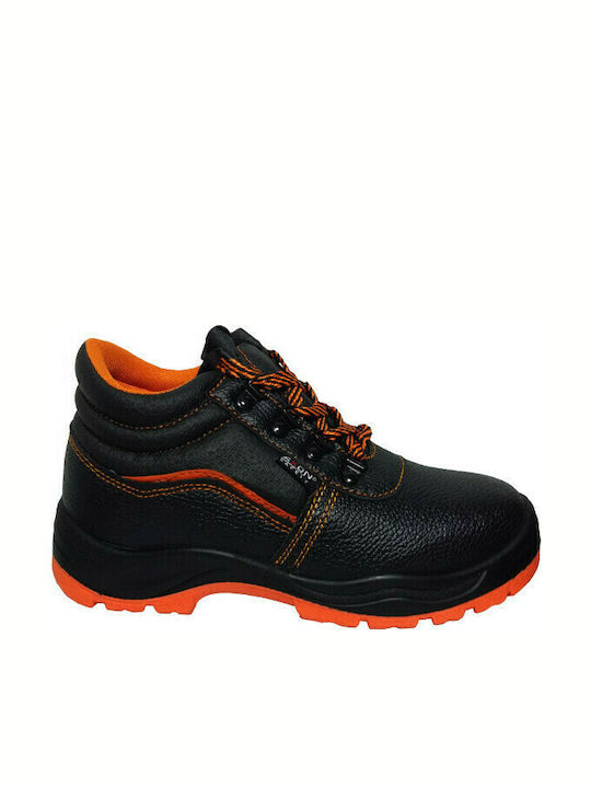 Axon Waterproof Boots Safety Black S3 with Certification SRC