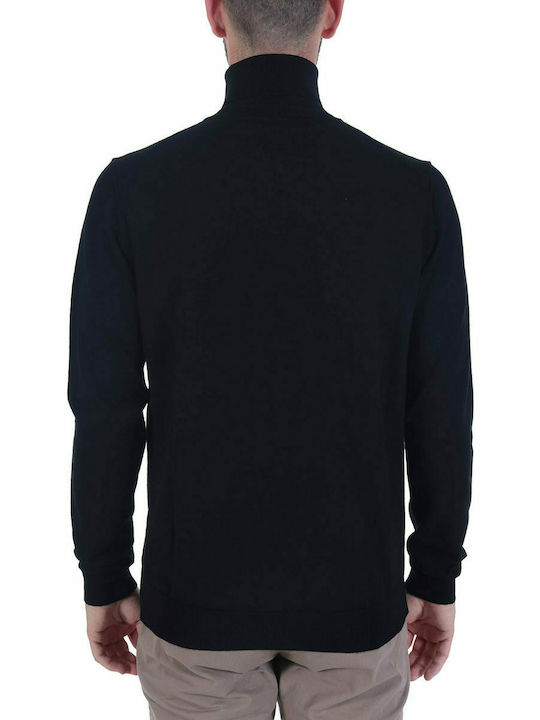 Hugo Boss Thomas Herren Langarm-Pullover Rollkragen Schwarz