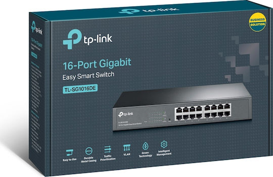 TP-LINK TL-SG1016DE v4 Управление на L2 Switch с 16 Портове Ethernet