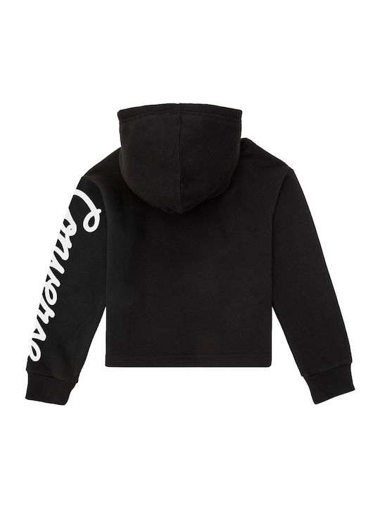 Kids Sweatshirt with Hood Black CHUCK