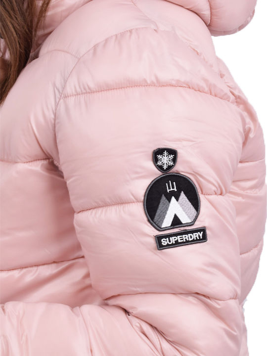 High Shine Toya Scurtă Jachetă de femei Puffer Roz