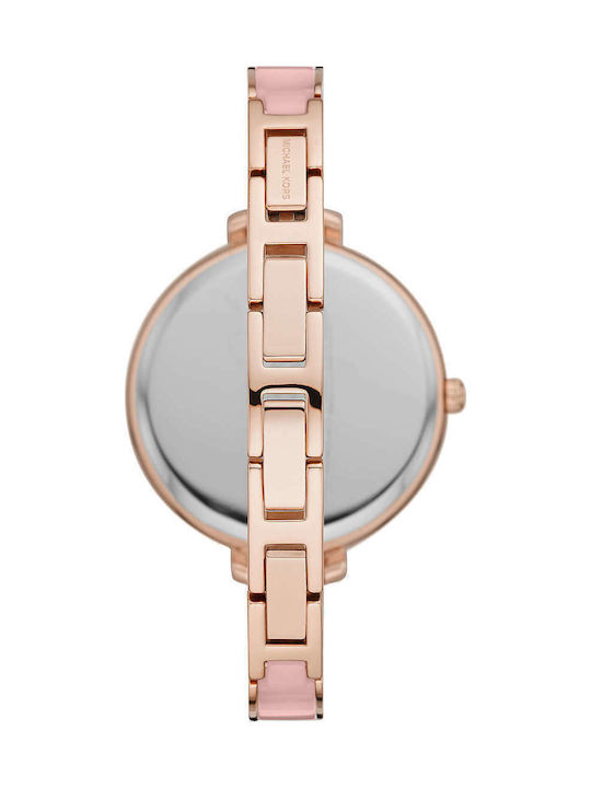 Michael Kors Jaryn Γυναικείο Ρολόι 36mm Μπαταρίας με Ροζ Χρυσό Μεταλλικό Μπρασελέ