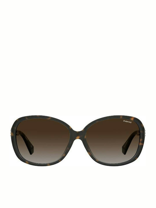 Polaroid Sonnenbrillen mit Braun Schildkröte Rahmen und Braun Verlaufsfarbe Polarisiert Linse PLD4098/S 086/LA