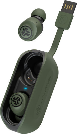 Jlab Go Air In-ear Bluetooth Handsfree Căști cu Carcasă de Încărcare Verde