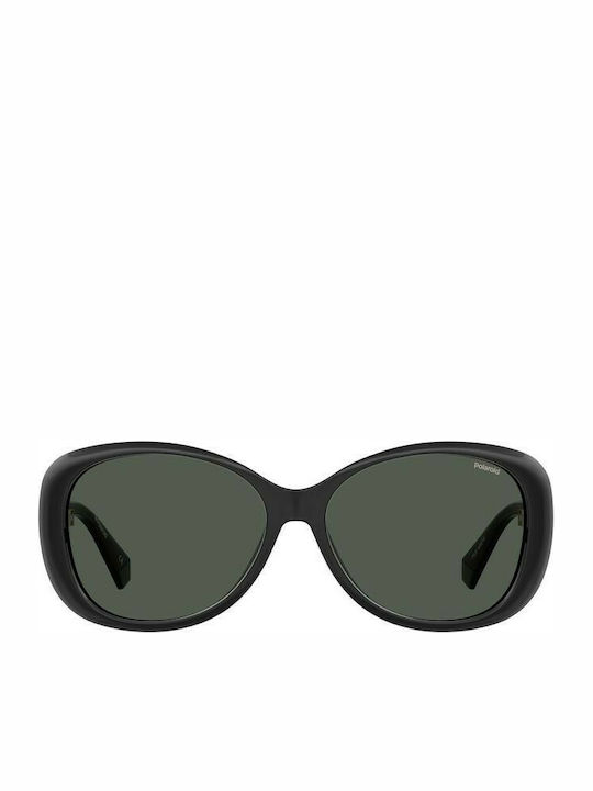 Polaroid Women's Sunglasses with Black Plastic Frame and Black Polarized Lens PLD4097/S 807/M9