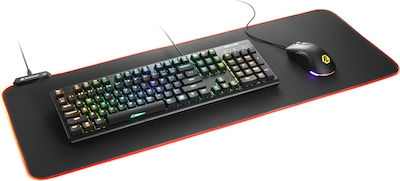 Sharkoon 1337 RGB V2 Mauspad XXL 800mm mit RGB-Beleuchtung Schwarz
