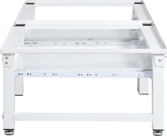 vidaXL 51196 Base For Washer/Dryer made of Stainless Steel with Drawer 124x61.5εκ. 1pcs