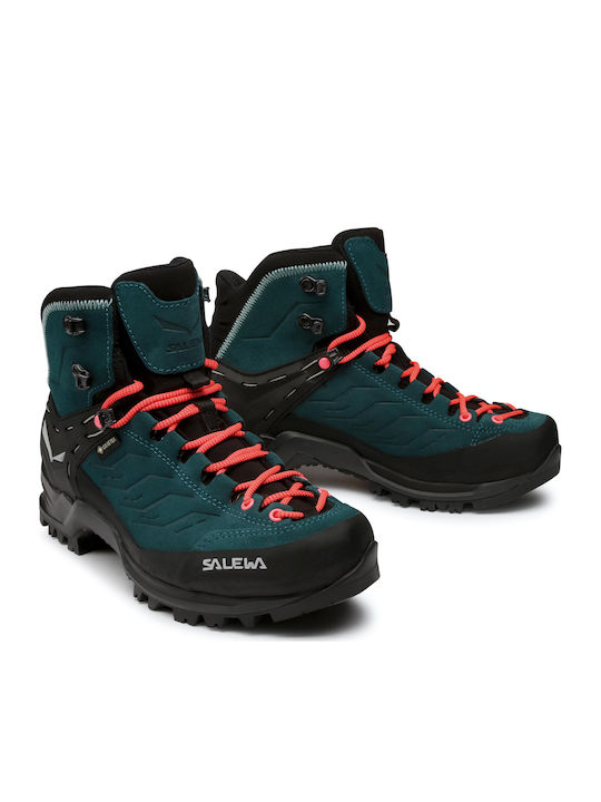 Salewa Mtn Trainer Mid GTX Women's Waterproof Hiking Boots With Gore-Tex Membrane Green