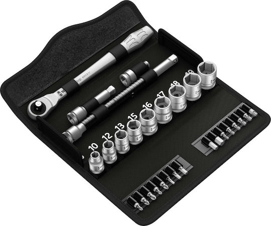 Wera 8100 SB 7 Set de chei tubulare și clichet 3\8" 29buc