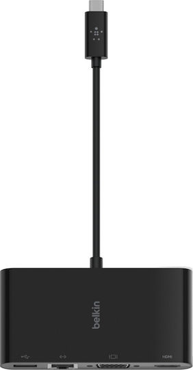 Belkin USB-C Docking Station with HDMI 4K Ethernet Black (AVC005BTBK)