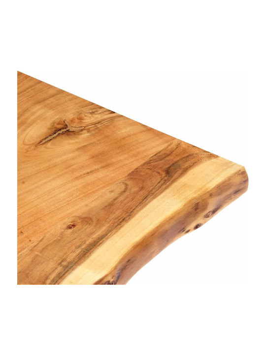 vidaXL Dreptunghiulară Suprafața mesei din Lemn Masiv Magazin online 100x60x2.5cm 286331 1buc