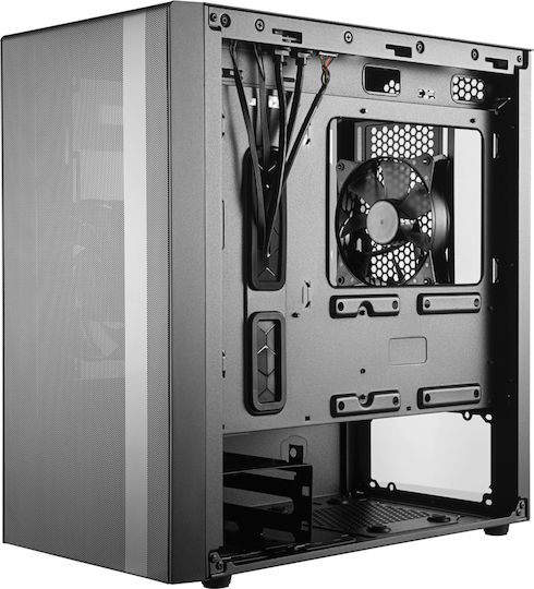 CoolerMaster Masterbox NR400 Without ODD Gaming Mini Tower Κουτί Υπολογιστή με Πλαϊνό Παράθυρο Γκρι