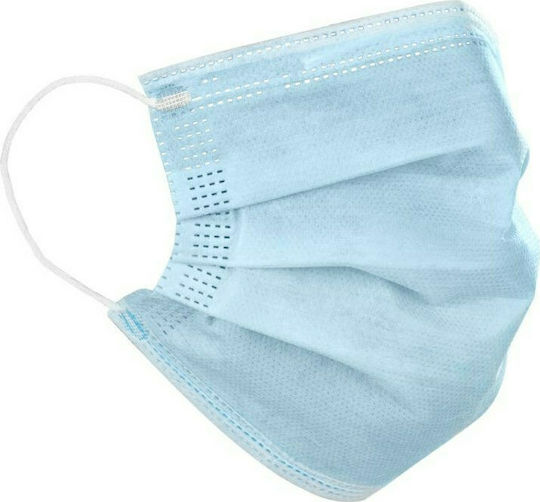 Kikka Boo Single-use Mask for Adults Protective Mask Fabric Blue 4110911025 50pcs
