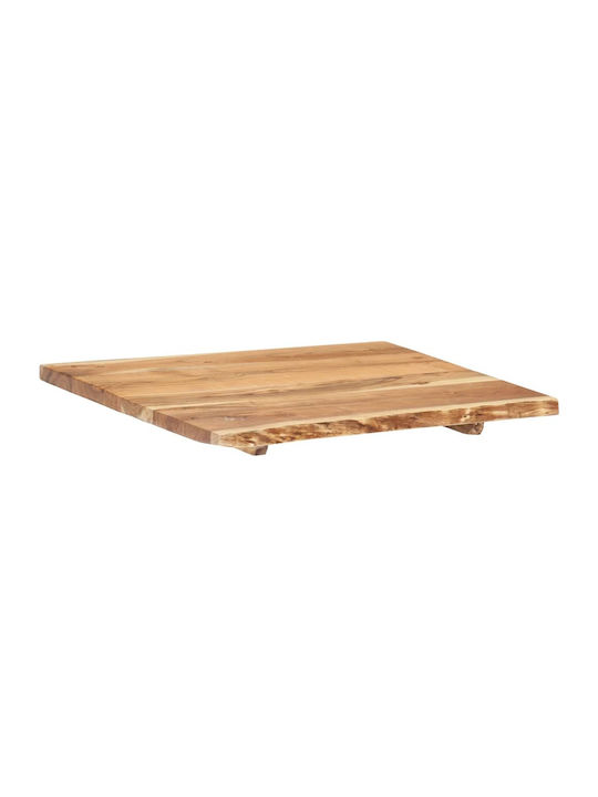 vidaXL Rectangular Bathroom Vanity Unit made of Solid Wood in Brown Color 60x55x2.5cm 286317 1pcs