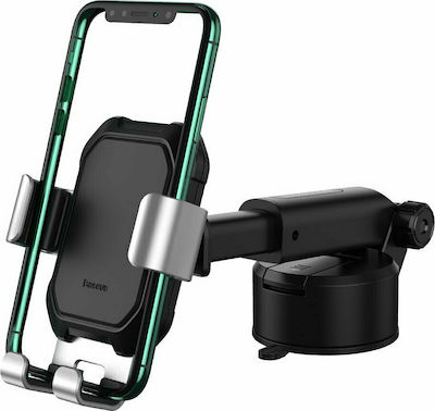 Baseus Car Mount for Phone Gravity Mount with Adjustable Hooks Silver