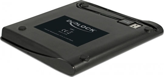 DeLock 42603 External Enclosure for 5.25″ Ultra Slim SATA Drives 9.5 mm to USB Type-A male Μαύρο