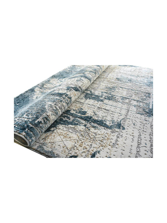 Balsan Modern Bedroom Rug Set Oscar Blue 3 Pieces [8599 80x150cm]