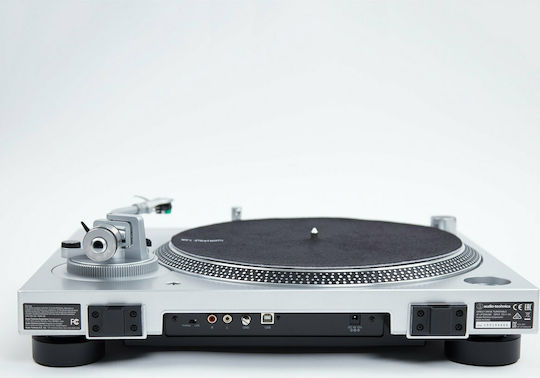 Audio Technica AT-LP120XUSB Πικάπ με Direct Drive και Προενίσχυση Ασημί