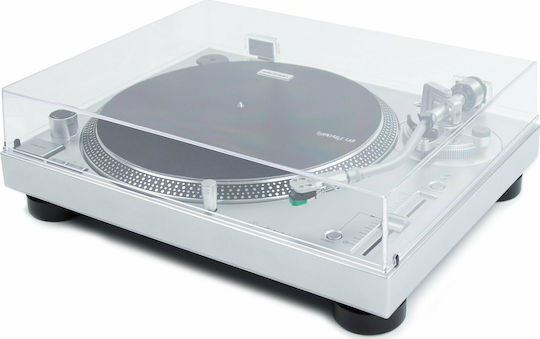 Audio Technica AT-LP120XUSB Πικάπ με Direct Drive και Προενίσχυση Ασημί
