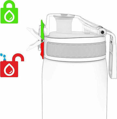 Ion8 Sport Slim Kids Water Bottle Plastic Orange 600ml