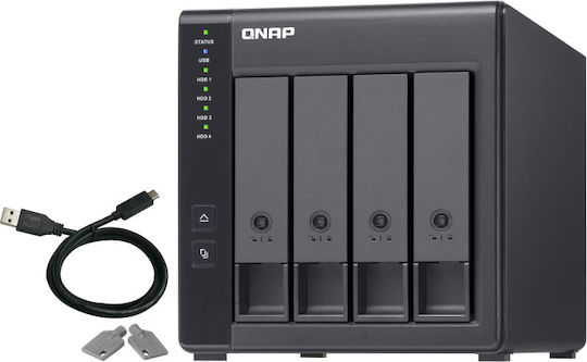 QNap Θήκη για 4 Σκληρούς Δίσκους 3.5" SATA III με σύνδεση USB 3.1