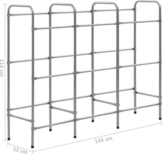 vidaXL Product Display Stand W145xD33xH116cm