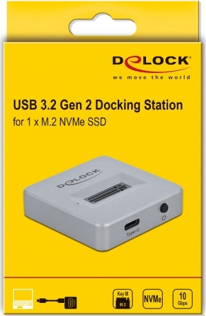 DeLock Docking Station Σκληρών Δίσκων PCIe M.2 (2280)" με σύνδεση USB-C (64000)