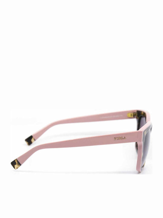 Furla Women's Sunglasses with Brown Tartaruga Plastic Frame and Brown Gradient Lens SFU069 0816