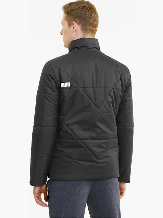 Puma Essentials Herren Winter Jacke Lässig Schwarz