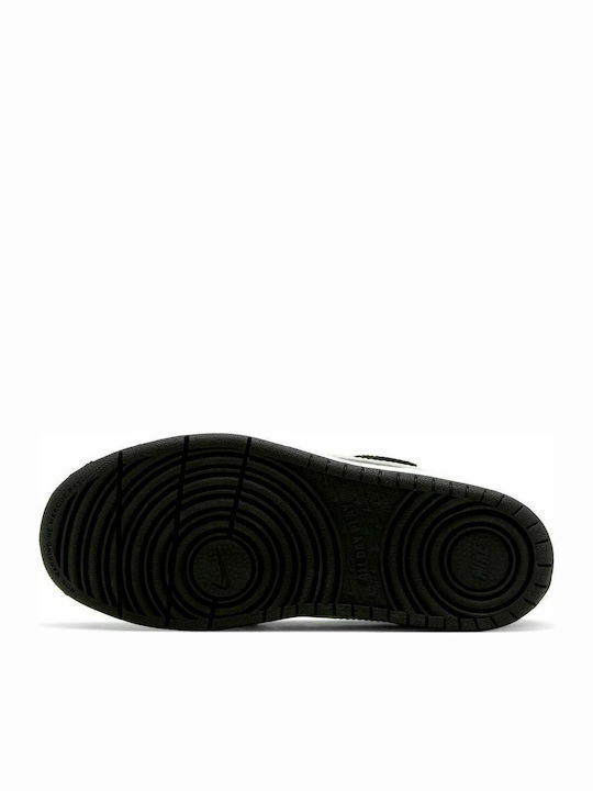 Court Court Borough 2 Kids Sports Shoes Basketball with Hoop & Loop Closure Black / White