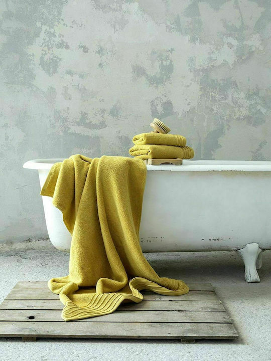 Nima Πετσέτα Σώματος Feel Fresh 90x145εκ. Mustard Beige