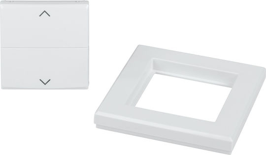 HomeMatic Recessed Wall Switch Rolling Shutters Two-Way without Frame White
